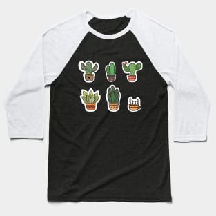 Cute Cactus  Succulent Baseball T-Shirt